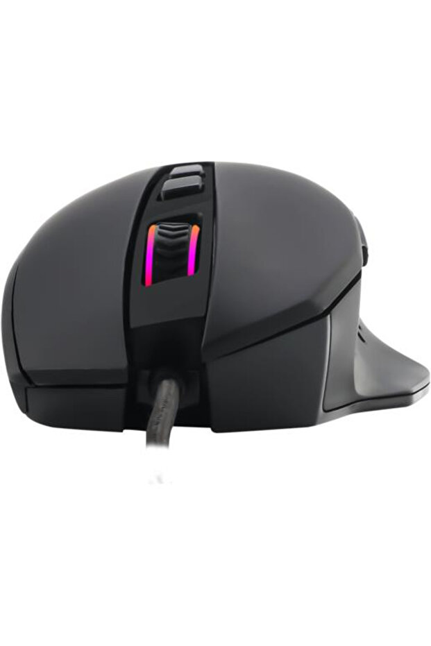 Captain Gaming Mouse, 8000 DPI, Wired Mouse, 8 Buttons, RGB LED Lighting, Black - 4