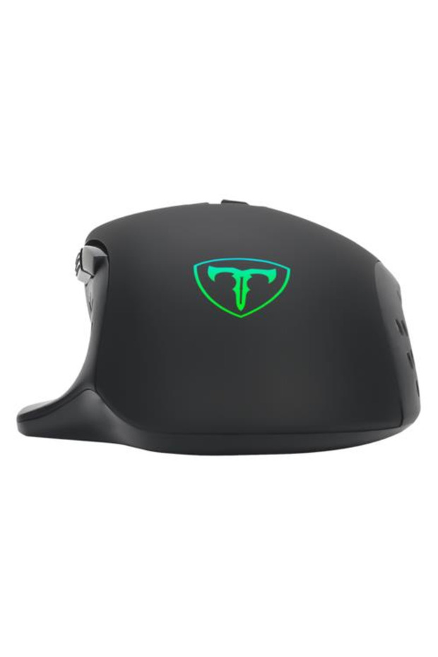 Captain Gaming Mouse, 8000 DPI, Wired Mouse, 8 Buttons, RGB LED Lighting, Black - 3