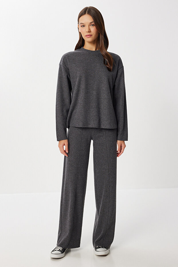 Yumoş Basic Alt-Üst Örme Takım LUB0273 ANTRASİT - 2