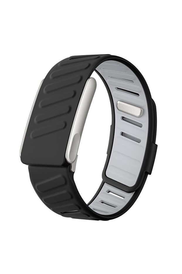 Silicone Sport Band for Whoop 5.0 & MG Band | Replacement Wrist Strap - Black (Tracker not included)