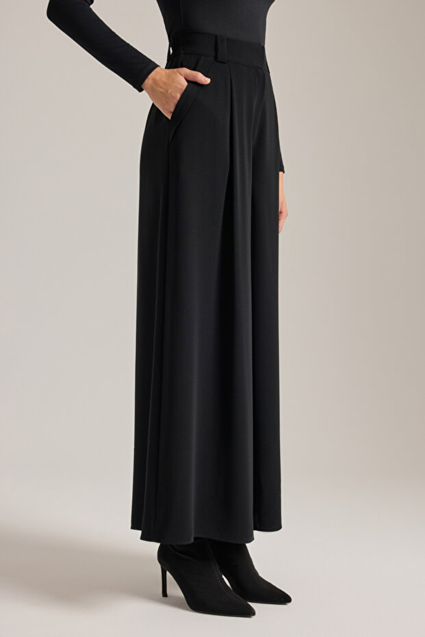 Dokuma Pantolon Etek - 4