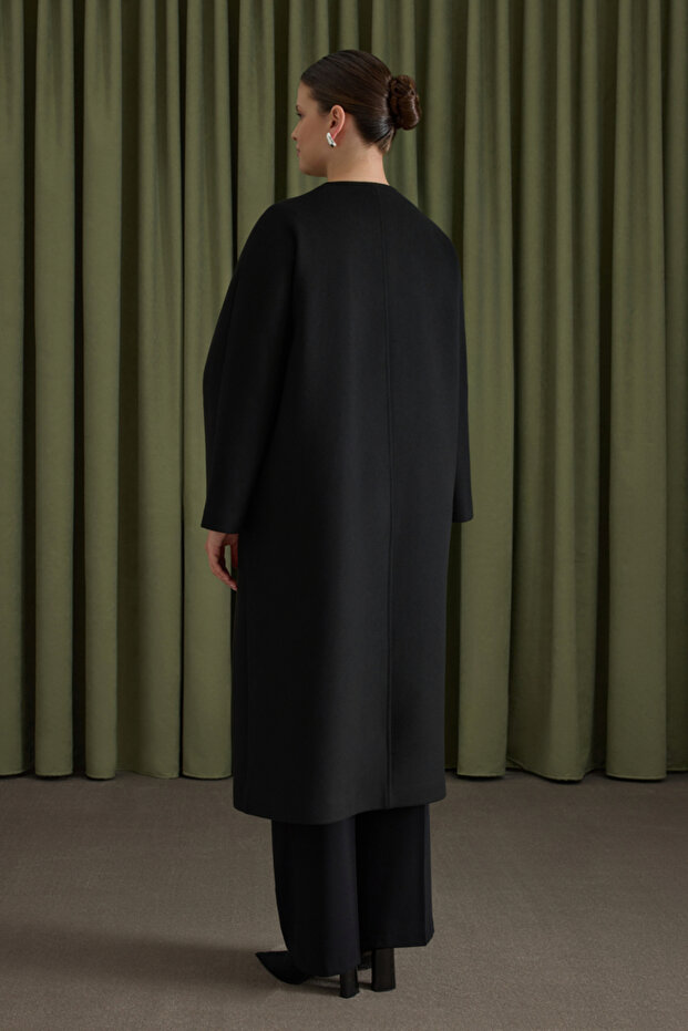 Sıfır Yaka Manto - 6