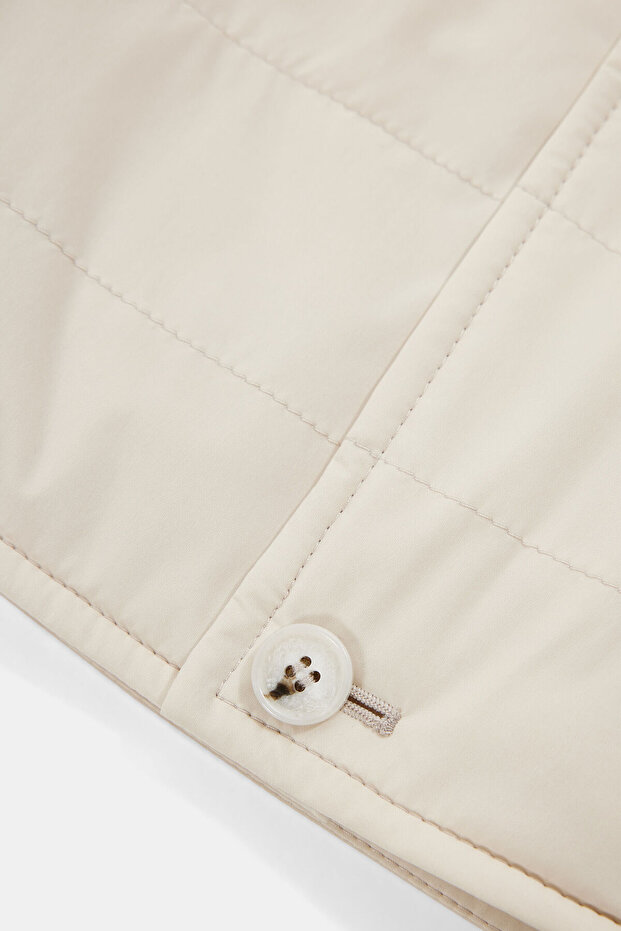 EKRU DÜĞMELİ YELEK - 4