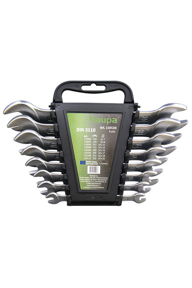 Set of double-ended open-end wrenches, 8 pieces - 1