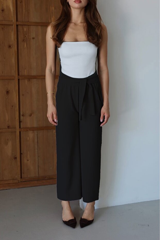 Kadın bol paça pantolon - 2