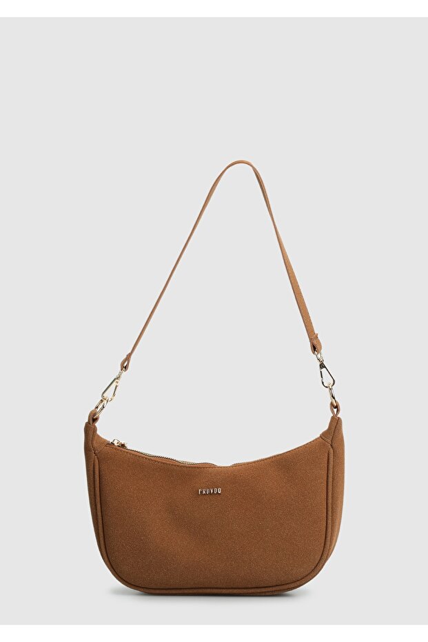 Geantă de umăr de damă bronz - 1