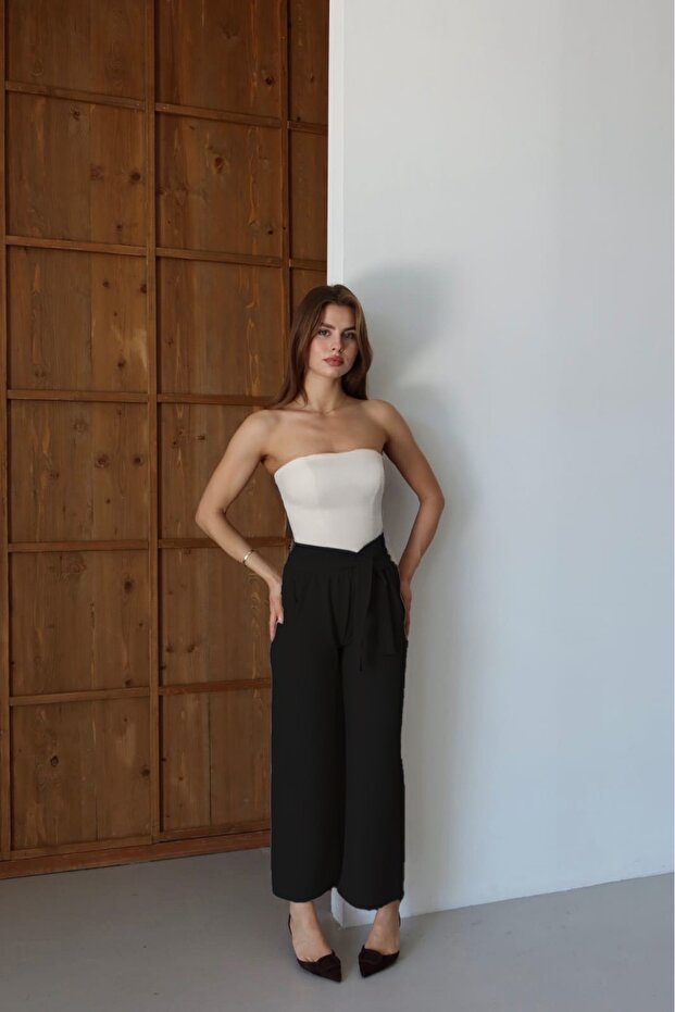 Kadın bol paça pantolon - 3