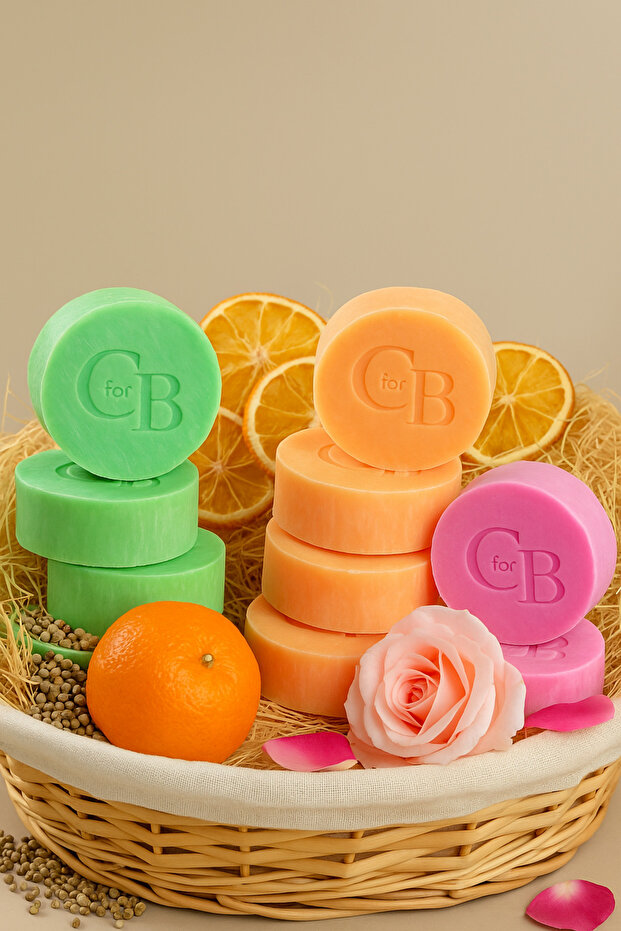 3-Piece Natural Soap Set – Purifying, Revitalizing, and Moisture Balancing Herbal Care Soaps (90Gr)