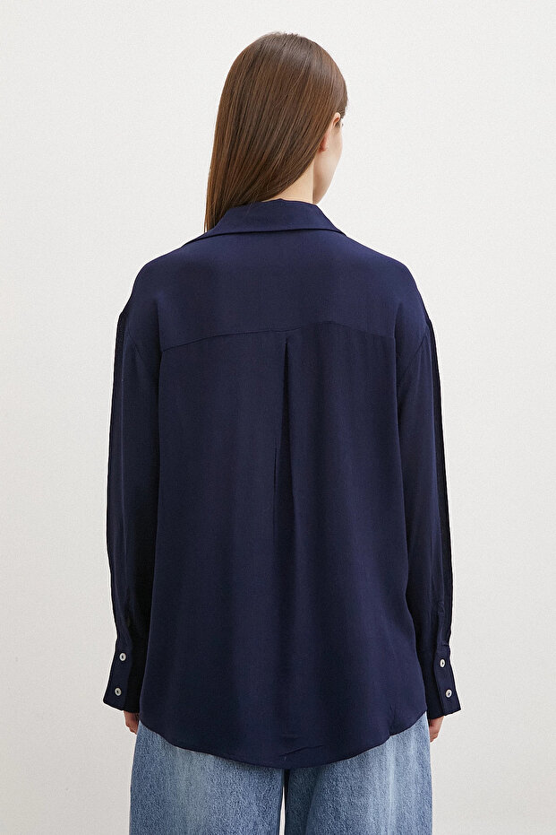 Viskon Basic Gömlek Lacivert - 6