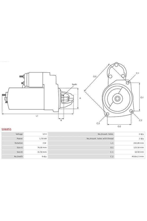 Starter Vw Phaeton 2002-2016 - 5