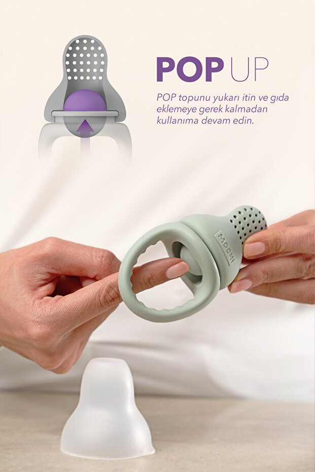 Pop-Up Gıda Emziği Mavi - 3
