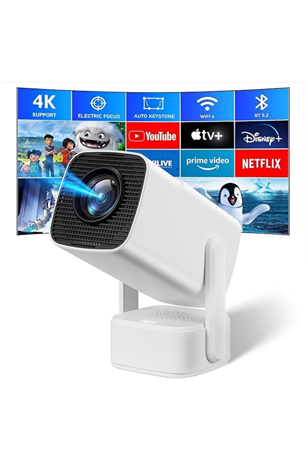Mini Projector [Android 12.0] 200 ANSI Lumens with 5G WiFi and Bluetooth 5.1 - 1