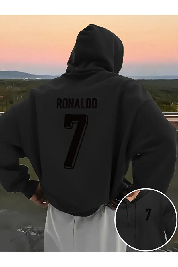 Hooded Sweatshirt Comfortable Stylish Design Ronaldo7 Oversized Unisex New Season