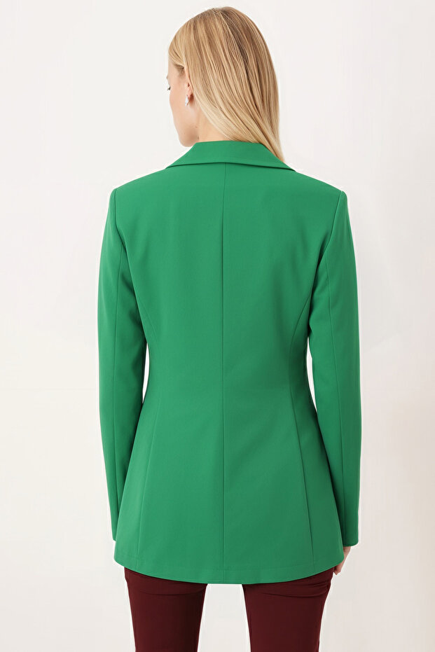 Kadın Yeşil Tek Düğmeli Ceket ARM-20K001020 - 2