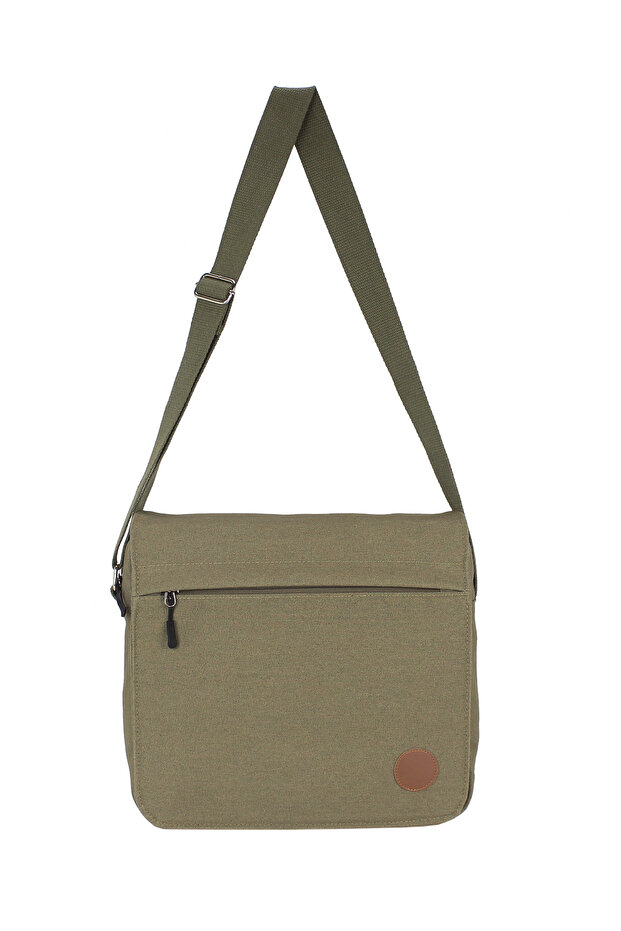 Canvas Messenger Bag High School University Schoolbag MacBook Laptop Tablet Compatible 14 Inch Waterproof