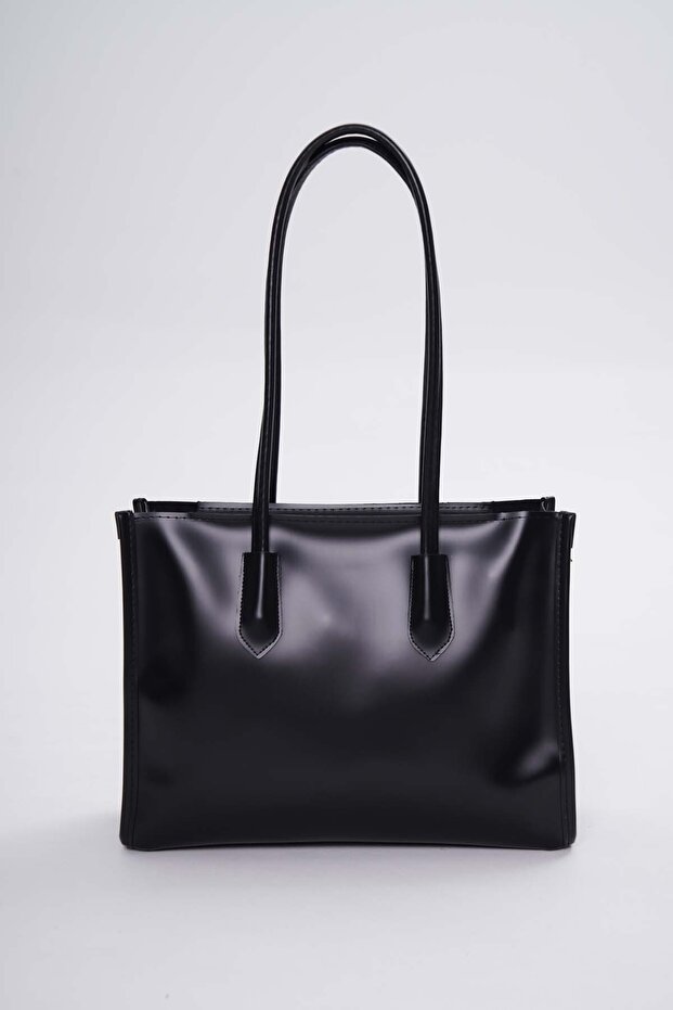 Women's Big Tote Shopper Shoulder Bag Black