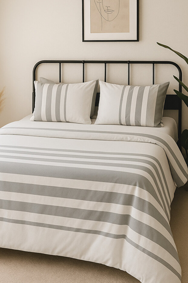 Rosalina Double Duvet Cover Set - 65% Cotton 35% Polyester - 200 cm X 220 cm