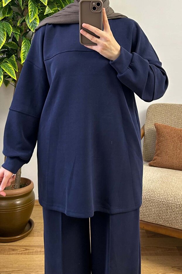 Kalın Soft Kumaş Oversize Takım - 3