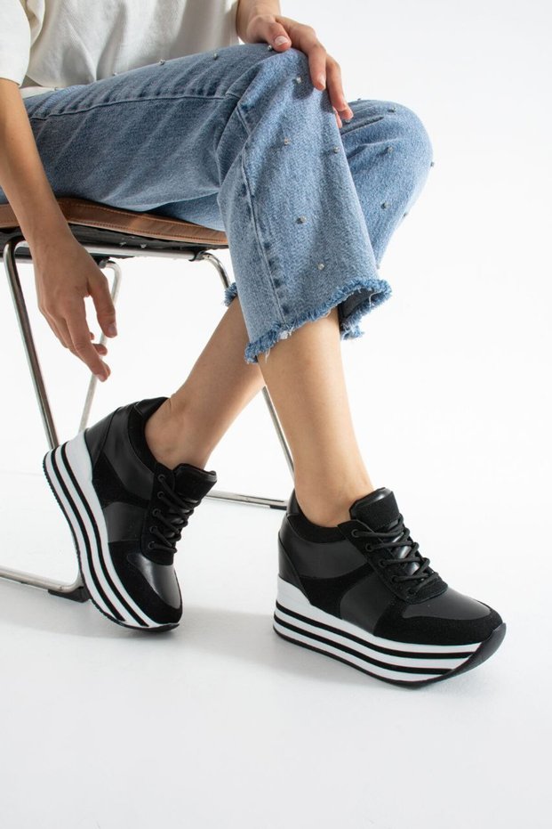 Women's Hidden Wedge Heels Sports Shoes