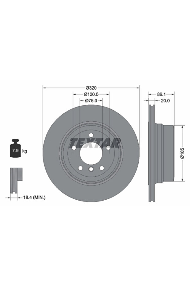 Спирачен диск BMW 5 - 1