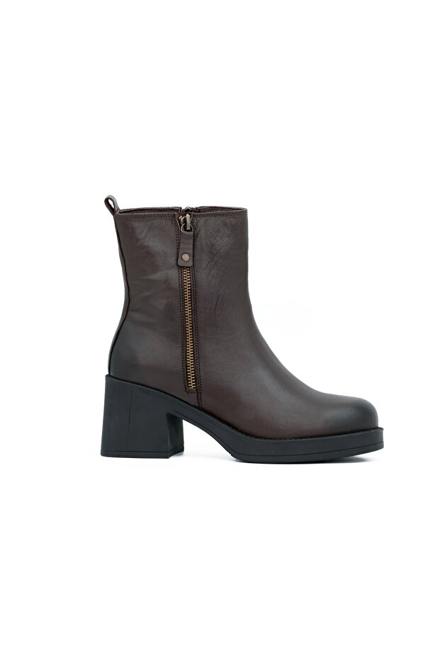 Genuine Leather Eva Sole Zippered Women's Boots - B24400