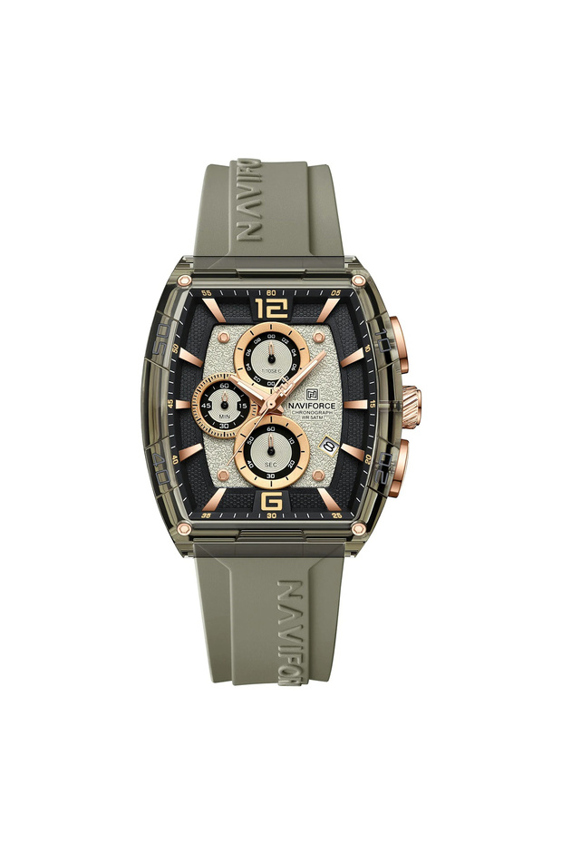 6101 Khaki Men's Watch – Sport Design, Multiple Functions, Luminous Digits, 5ATM - 1