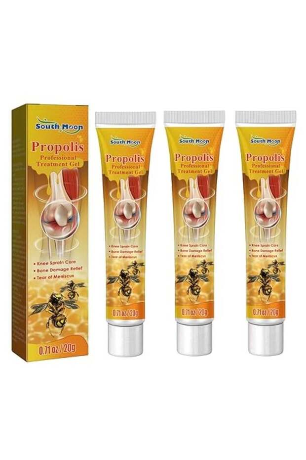 SOUTH MOON Propolis Treatment Gel for Joint Care, Natural Bee Venom Body Massage Gel, 20gx3 piece