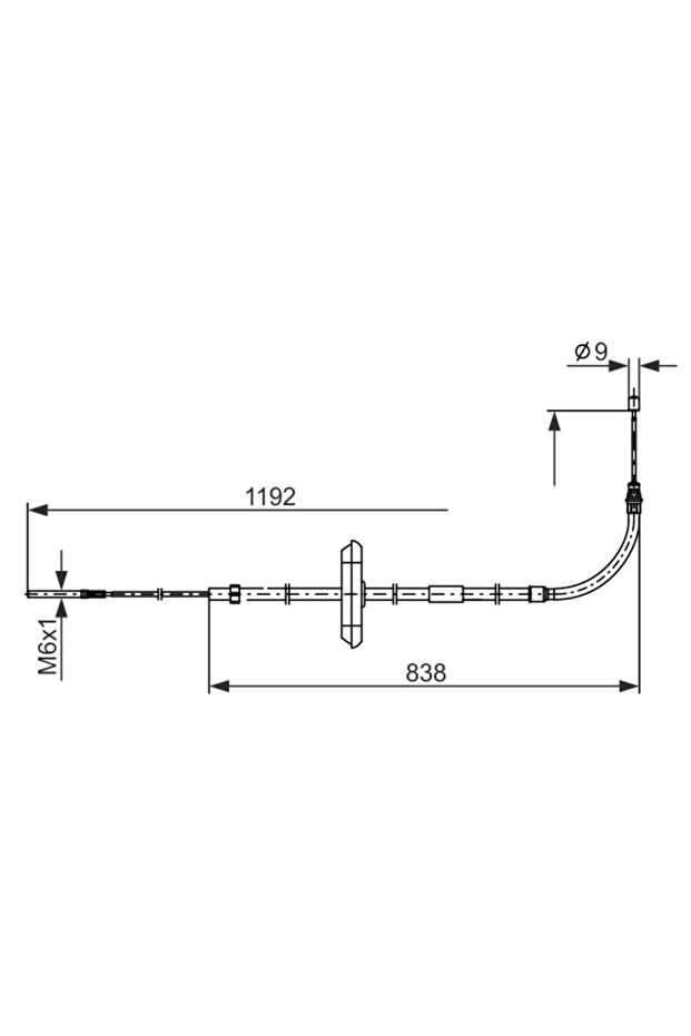Mini Mini Parking Brake Cable - 2