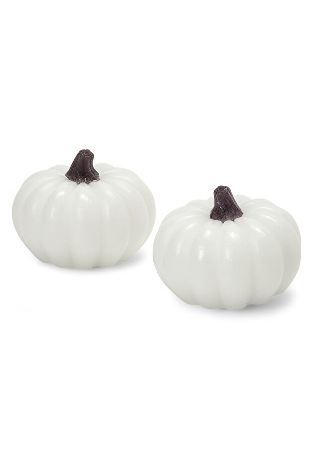 LED Gerçek Mum, Balkabağı, 2 Adet - 2