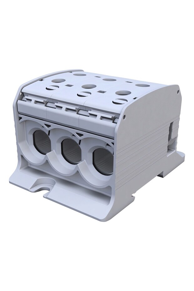 Threaded rail connector STB 953 AlCu 87560 SIMBLOCK gray - 1