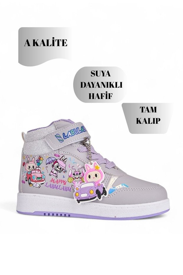 Labu Labu Printed High-Top Girls' Sports Shoes Sneaker