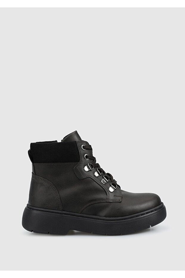 Kahve Deri Erkek Çocuk Bot - 1