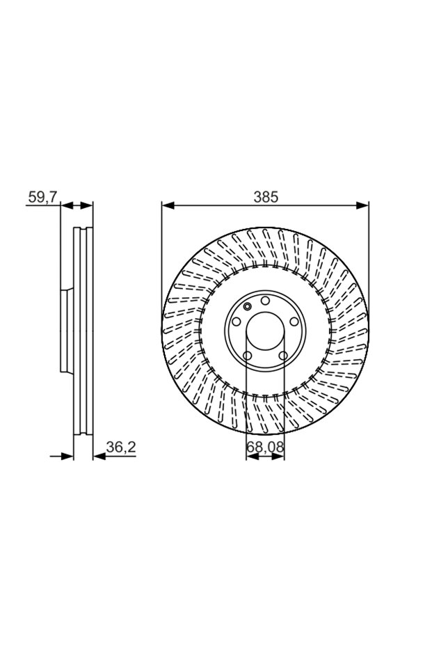 Спирачен диск Audi A8 D3 - 1