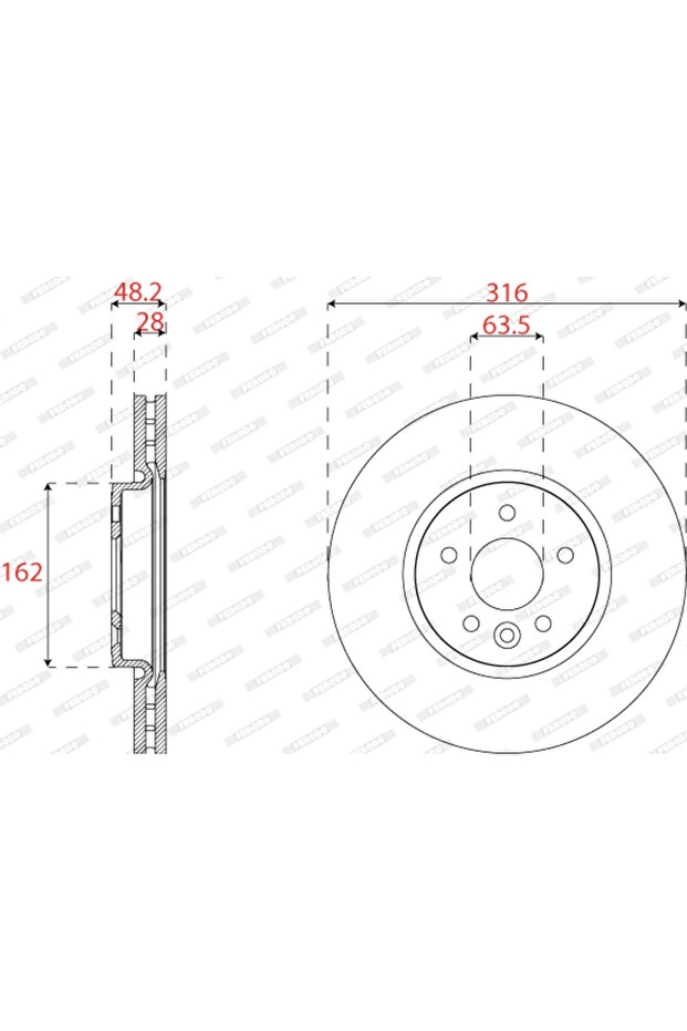 Спирачен диск за Jaguar Xe - 2