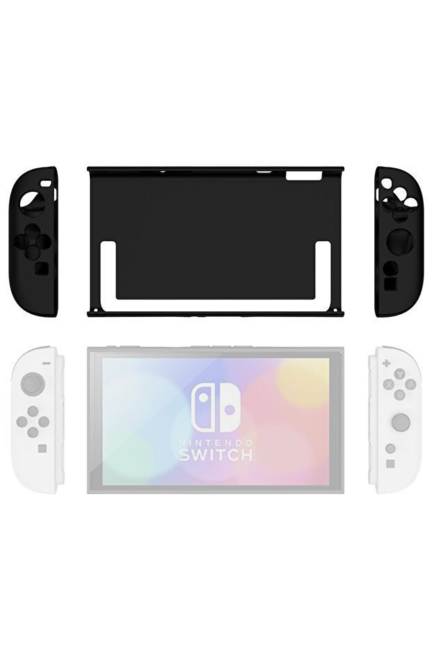 Black Protective Case for Nintendo Switch 2 Split Type Design Scratch-Resistant Shockproof Drop Proo - 1