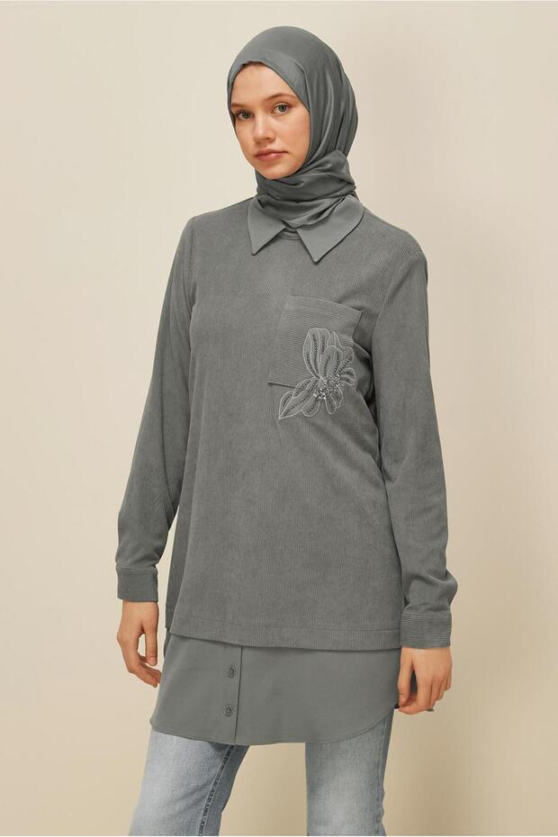 Shirt with Garnish Tunic 46006
