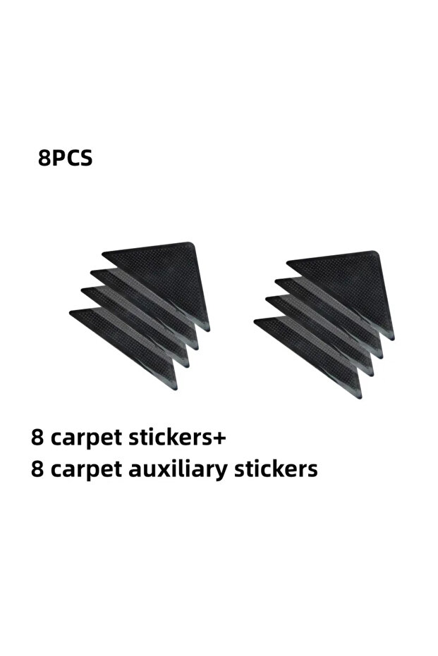 8pcs set 4/8pcs set Triangle Washable Rug Gripper Anti-slip Reusable Mat Non Slip Patch Tape for Ti