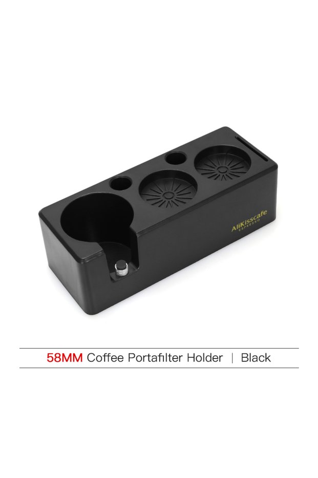 58mm Black Coffee Tamping Station 51mm 54mm 58mm Portafialter Holder Stand Mat For Delonghi Breville