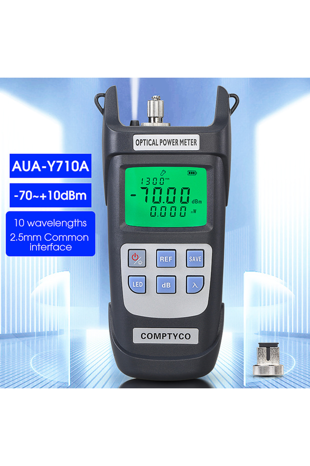 AUA-Y710A COMPTYCO AUA-Y710A/Y510A Optical Power Meter -70~+10dBm/-50~+26dBm Fiber Optic Cable Teste