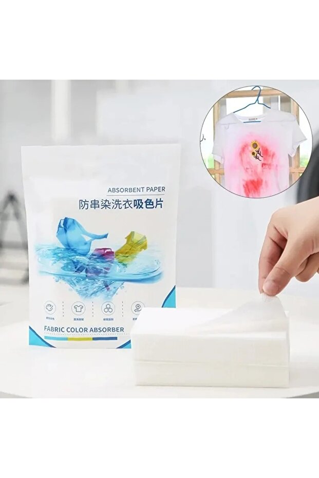 50 pieces in bags 50 PCS/Bag Laundry Tablets Laundry Paper Absorption Washing Accessories Anti-Stain