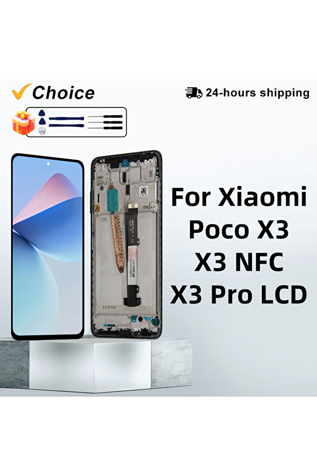 Black NO Frame 6.67'' For POCO X3 LCD MZB07Z0IN Touch Screen Digitizer For POCO X3 Pro NFC M