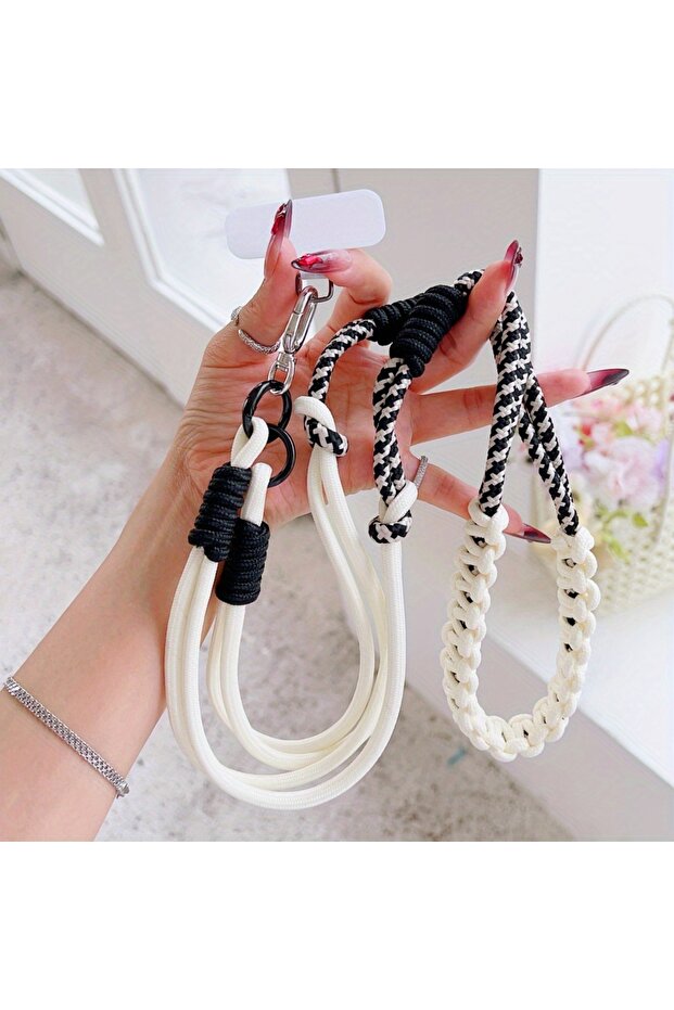 Ls Plastic [Ls] Korean mobile phone lanyard diagonal span chain hanging neck strap men's and women's