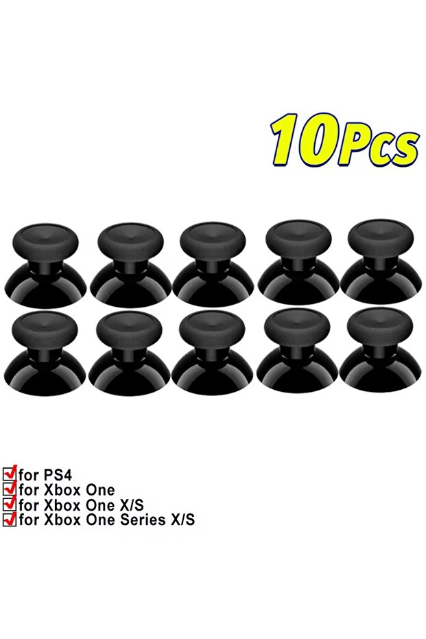 10 قطع من أغطية قبضة الإبهام الناعمة البديلة لعصا التحكم لجهاز Xbox One Series X/S PS4