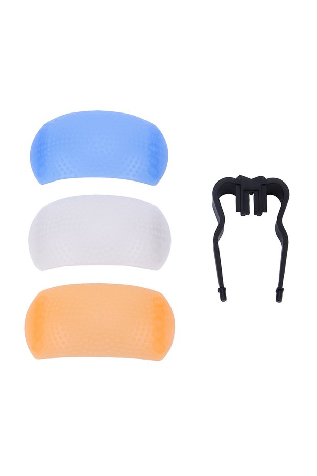1set Diffuser Cover for DSLR Camera Diffuser Cover 3 Color 3 in 1 up Flash Diffuser Cover For DSLR
