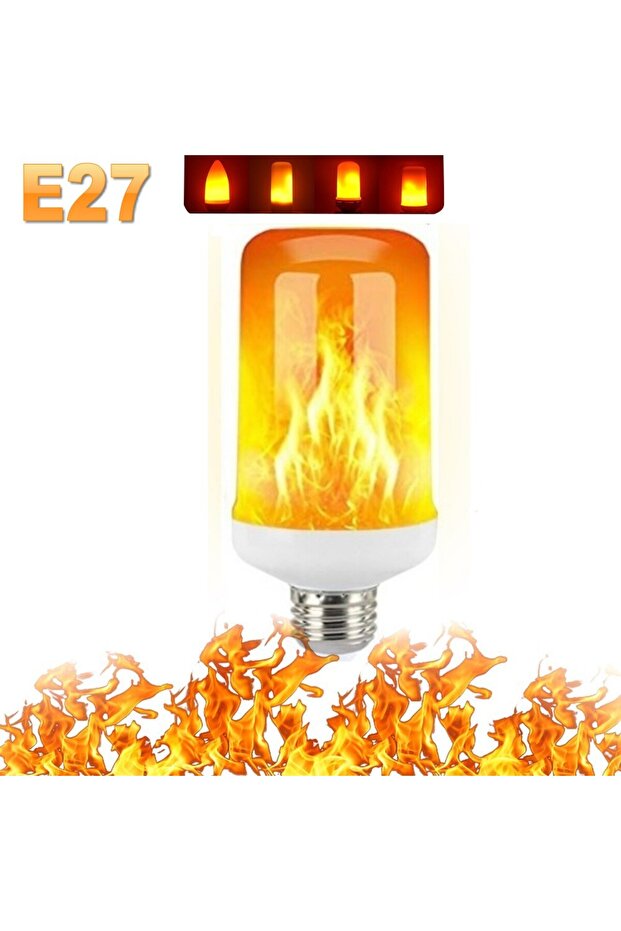 E27 4 أوضاع D B22 E27 مصباح LED بتأثير اللهب 4 أوضاع محاكاة النار المتذبذبة للحفلات KTV Fe