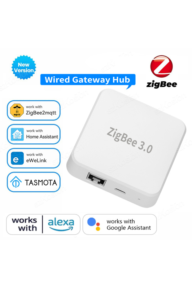Tasmota MQTT ZigBee 3.0 Smart Gateway Hub eWeLink APP Smart Home Automation Ethernet Bridge Works wi - 1