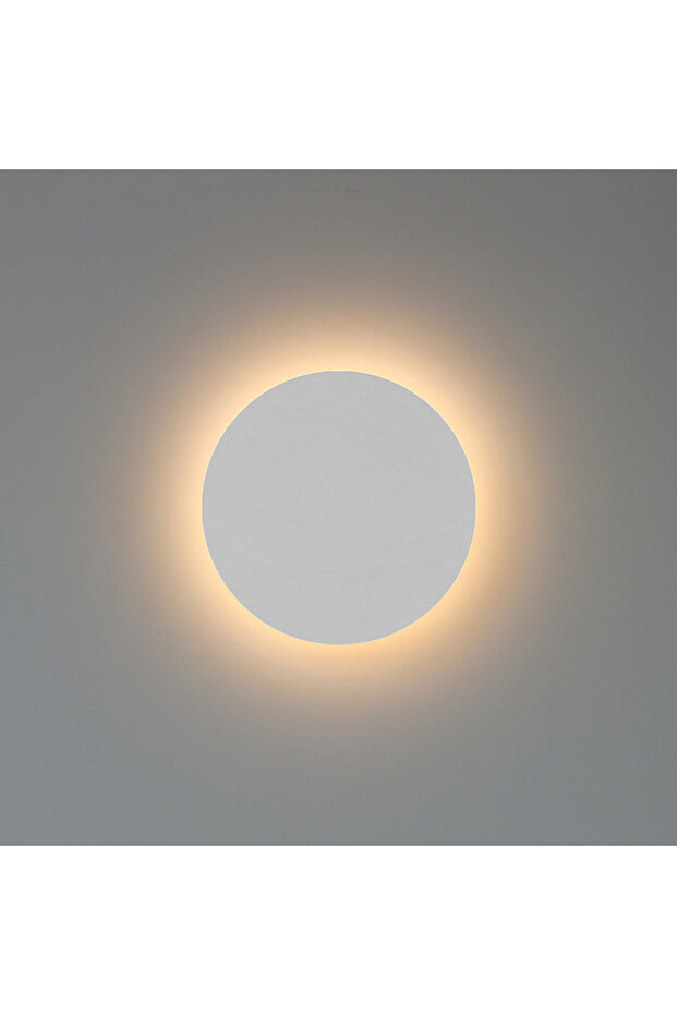Warm White (2700-3500K) Diameter 15cm WHITE Modern Round Wall Lamp 15cm/20cm LED Black/White/Gold Al