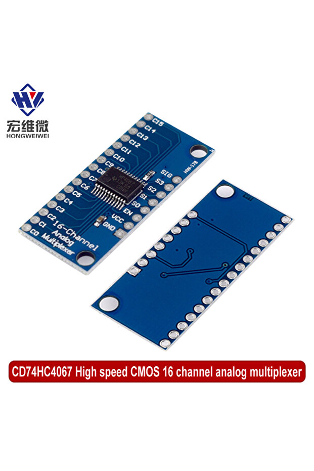 CD74HC4067 CMOS 2V-6V 16 Channel Way Analog Multiplexer / Digital ADC Module For Arduino 74HC4067... - 1