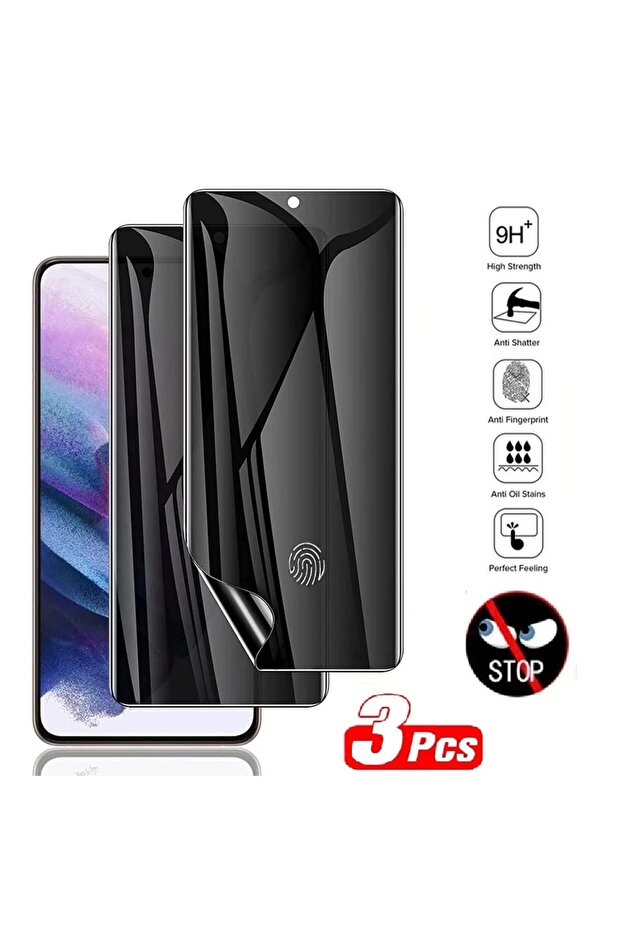3 قطع من واقي الشاشة الهيدروجيلي للخصوصية لهاتف ريدمي نوت 13 برو 5G وريدمي نوت 13 4G