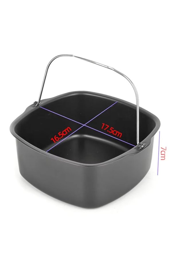7inch Air Fryer Non-stick Cake Baking Tray Basket for Philips Baking Dish Pan Air Fryer Kitchen Airf